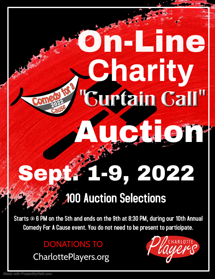 Comedy for a Cause Auction Information Flyer